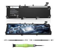 6GTPY 5XJ28 GPM03 Batterie pour Dell XPS 15 9550 9560 9570 7590 P56F001 P56F002 Precision 5510 5520 5530 5540 M5510 M5520 Vostro 7500 5D91C 5041C 05041C 11,4V 97Wh 6-Zellen