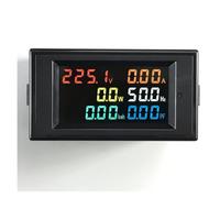 6IN1 AC monitor 110V 220V 380V 100A Voltage Current Power Factor Active KWH Frequency meter Digital LCD VOLT AMP AUOQKQUT(AC 200-450V 100A)