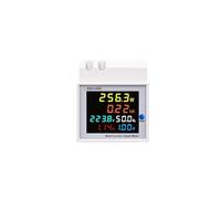 6IN1 din rail AC monitor 110V 220V 380V 100A Voltage Current Power Factor Active Frequency meter MQXFCZUX(External CT,AC 40-300V 100A)