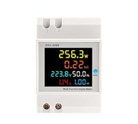 6in1 Din Rail AC monitor 110V 220V 380V 100A Voltage Current Power Factor Active KWH Electric Energy Frequency Meter EKD52,pratique