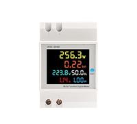 6in1 Din Rail AC monitor 110V 220V 380V 100A Voltage Current Power Factor Active KWH Frequency Meter EKD52 EKFBQBGW