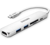 6in1 Usb-C Moyeu 49W Pd Numérique Av Port Câble Adaptateur HDMI 4K USB 3.0 3.1