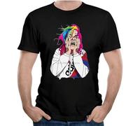 6Ix9Ine T Shirt Tekashi69 Rapper Tees 3D Print Tees Summer Breathable Black L