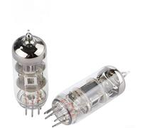 6J1 Carte de préamplificateur pour tubes à vide, tampon audio HIFI avec sortie double canal, préampli stéréo alimenté CA 12 V pour projets de bricolage, rouge pour boîtier Crystal (tubes non