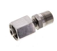 6L & 1/8'' NPT pivotant droit en acier inoxydable avec filetage mâle 315 bar reglable ISO 8434-1