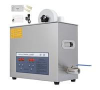 6L Nettoyeur De Disques Vinyle À Ultrasons Lave-vaisselle 7-12 Pouces Mini Machine À Laver Portable En Acier Inoxydable Avec Étendoir Pour objets délicats(200W Heater Power)