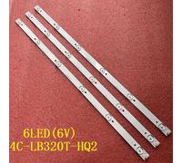 6LED LED bande de Rétro-Éclairage Pour Thomson 32ED05U-01B T32ED-06U-01B LED-32B500 32CE650 LED32C371 4C-LB320T-HQ2 32RTB32M06A0 Dl3261(a) Nipseyteko