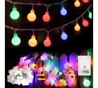 6M 40LED Guirlande Lumineuse Sphérique, Guirlande Led Interieur, Guirlandes Lumineuses D'Extérieur Et Intérieur, 2 Modes D'éclairage, Sur Piles, pour Chambre à Coucher, Jardin, Noël et Mariage