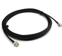 6m BNC mâle vers BNC mâle Câble coaxial RG58 - Câble d'extension BNC 6 mètres de câble cavalier (50 ohms) - Noir Câble d'antenne pour HAM Radio CB Radio WIFI Antenne