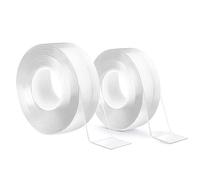 6M double face extra-fort Fantastic Tape, ruban adhésif, 2 rouleaux de 3M chacun, résistant à l'eau, pour l'intérieur et l'extérieur, supportant jusqu'à 1 kg. Pour les tapis, la maison ou le bureau.