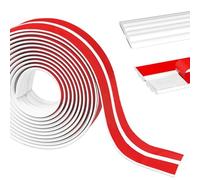 6M Moulure Autocollante Flexible,20MM Moulure Murale Adhesive,Bordure de Finition Auto-adhésive en PVC, Garniture Murale Autocollante pour Décoration, Bordure de Miroir Mur Porte