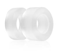 6m Nano Tape, Ruban Adhésif Double Face, Adhesif Double Face Extra Fort, Lavable, Amovible Sans Laisser de Résidus, Transparent 2 Rouleaux (Taille 2 cm et 3 cm)