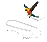 6m oiseau Anti-morsure corde d'entraînement en vol Kit de laisse pour animaux de compagnie Anti-morsure en plein air corde d'entraînement en vol couleur aléatoire(6.5MM+6M) Bird Training Supplies