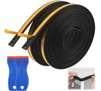 6m Ruban D'étanchéité Pour Plaque,9mm(L)X2mm(H)-Vitrocéramique Plaque De Cuisson Montage D'éviers Joint Porte Entrée Joint Plaque De Cuisson Joint Fenêtre Isolation Mousse Adhésif(Noir,3 M* 2)