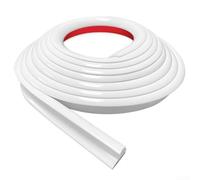 6M RV Rain Gutter 1/2" PVC Drip Rail Black J-Shape(White)