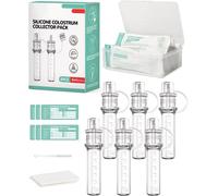 6ml/6pcs Collecteur De Colostrum Collecteur De Lait Maternel Avec Étui De Rangement Et Lingette En Coton,Récipient Portable De Colostrum Sans Bpa