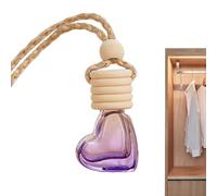 6ml Oil Diffuser Car Heart-Shaped Glass Perfume Bottle Ornament