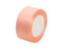 6mm 10mm 15mm 20mm 25mm 40mm 50mm Satin Ribbons White Pink Red Purple Green Black Yellow Orange 34 Colors(07 Pink Champagne,15mm Wide)