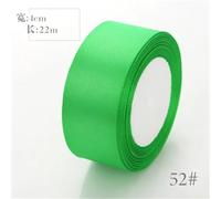 6mm 10mm 15mm 20mm 25mm 40mm 50mm Satin Ribbons White Pink Red Purple Green Black Yellow Orange 34 Colors(52 Fruit Green,40mm Wide)