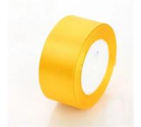 6mm 10mm 15mm 20mm 25mm 40mm 50mm Satin Ribbons White Pink Red Purple Green Black Yellow Orange 34 Colors(Golden Yellow,15mm Wide)