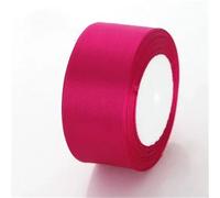 6mm 10mm 15mm 20mm 25mm 40mm 50mm Satin Ribbons White Pink Red Purple Green Black Yellow Orange 34 Colors(28 Deep Fushia,10mm Wide)