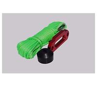6mm * 15M Green VTT Winch Line Ajouter 4000lbs Hawse Hawseead Ajouter un cuve d'arrêt Winch Saver, câble de treuil ATV, corde de treuil synthétique