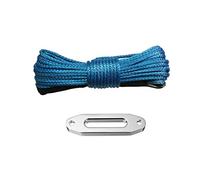6mm * 15m Rope synthétique Ajoutez 4000lbs Aluminium Hawseead, corde hors route, câble de treuil Kevlar, à plasma Léger(Blauw)