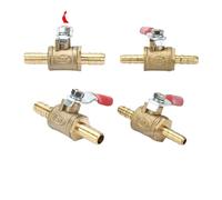 6mm-19mm Pneumatic Connector handle Hose Reducer Barb Inline Brass Water Oil Air Gas Fuel Line Shutoff Ball Valve Pipe Fittings(6mm to 12mm)