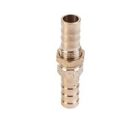 6mm-25mm Hose with Nut Bulkhead Brass Barbed Tube Pipe Fitting Coupler Connector Reduce Straight for Fuel Gas Wate(OD 8mm)
