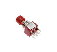 6mm 3/6Pin 2 positions petit petit bouton poussoir de retour automatique momentané interrupteur marche/arrêt 5A125V/2A250V interrupteur à bascule(PS202 Red,3PCS)