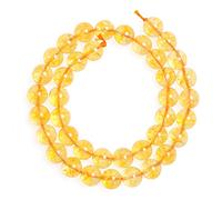 6mm citrine naturelle pierre précieuse perles lâches pierre de guérison énergétique pour la fabrication de bijoux bricolage 1 brin 15"