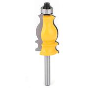 6mm Shank Handrail , Woodworking Router Bits, Engraving Machine Trimming with YG6 Alloy Head, 45 Carbon Steel for Wood Lines and Handrail Lines Modeling