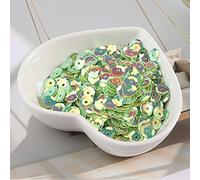 6mm Tasse Sequin Pour Artisanat 3D Brillant Rond Paillettes Lâches Paillettes DIY Couture Robe De Mariée Accessoires-JG Vert Clair