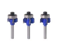 6mm tige bois fraise R1mm R2mm Rm coupe couteau bord tondeuse 4 dents bois routeur Bit 3 pièces
