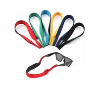 6Pack Neoprene Elastic Cord Retainer Strap Band for Sports Eyeglass and Sunglass, Eyewear Holder Strap Glasses Head Band