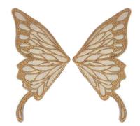 6Pair Small Butterfly Pattern Back Collar Lace Mesh Bottom Embroidered Corsage Polyester Fake DIY Patch(Color12)