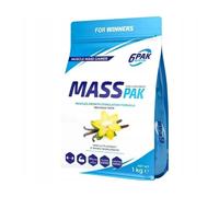 6PAK Mass Pak Gainer avec Creatine, Vanilla - 1000 g