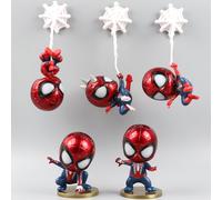 6pc Anime Spidermans Figure Cartoon Jouet Super Hero Pvc Action Figure Modèle Poupées