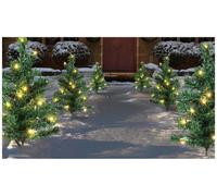 6pc Blanc Chaud LED Noël Arbre Voie Lumières, 40cm - LV168417WW
