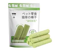 6pc Cat Grass de Dentition Stick - Stick Cat de l' lyophilisée | Toys à Chew Kittys, étreinte de Munch d'herbes félines et, Poulet à grignotage pour Animaux de Compagnie, friandises