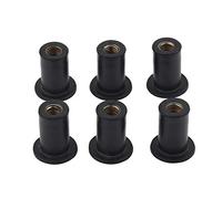 6pc écrous de puits en caoutchouc en laiton boulons de pare-brise bien écrous Kit pour motos Kayaks canoës