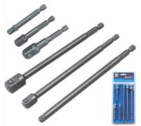 6pc Impact Foret Adaptateur Prise Set Barre Extension 0.6cm 1cm 1/2 ??? 14111