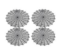 6PC Napperons Web Halloween Tapis en PVC Lavables pour Les Dîners À Thème Décor De Fête Et Paramètres Quotidiens Napperons en PVC Halloween pour Tables