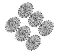 6PC Napperons Web Halloween Tapis en PVC Lavables pour Les Dîners À Thème Décor De Fête Et Paramètres Quotidiens Napperons en PVC Halloween pour Tables