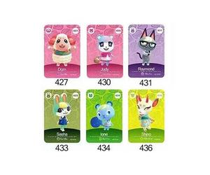 6PC Popular Animal Crossing Series 5 New Villagers Amiibo Cards
