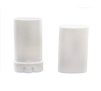 6pcs 0.5oz Ovale Vide Rechargeable En Plastique DIY Baume à lèvres Shine Tube Tuyau Bouteille Rouge à Lèvres Organisateur De Stockage Déodorant Crayon Chapstick Titulaire Conteneur Cas (Blanc)
