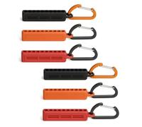 6pcs 10 Holes Screwdriver Bit Holder Storage Organizer, 1/4" Hex Bit Holders Organizer with Carabiner Clips