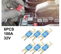 6pcs 100A AFS Mi-ni ANL Fusible pour Voiture Camion Moto Bateau Audio CDs