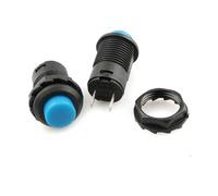 6PCS 12MM DS-428/427Round Button Switch with Lock Self-locking No Lock Self Reset Button Red Green White Yellow NWPNLXEA(Lock blue)