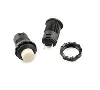 6PCS 12MM DS-428/427Round Button Switch with Lock Self-locking No Lock Self Reset Button Red Green White Yellow NWPNLXEA(Reset white)